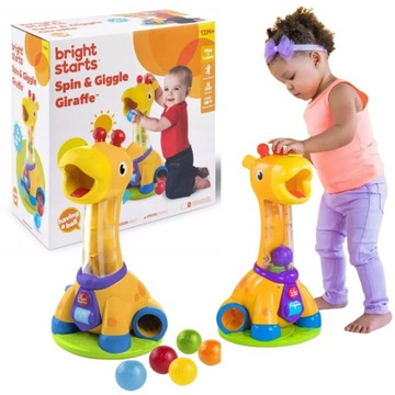 ИГРУШКА-ШАР-ФОНТАН Bright Starts GIRAFFE Spin Giggle 10933 ДЛЯ ДЕТЕЙ