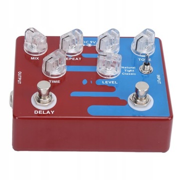 Cyfrowy pedał efektów Distortion Delay z 3