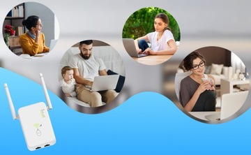 Усилитель сигнала повторителя Wi-Fi, двухдиапазонный, 2,4 ГГц/5 ГГц AC1200, 1200 Мбит/с