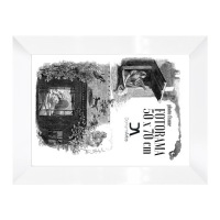 Фотоколлаж Simple 50x70, белый, с плексигласом для фотографий