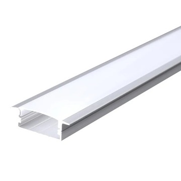 Встраиваемый анодированный светодиодный профиль SLIM + 2M LAMP