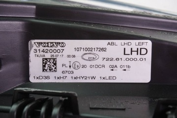 фото thumb №11, Лампа передня ліва ксенон volvo v40 ii 31420007