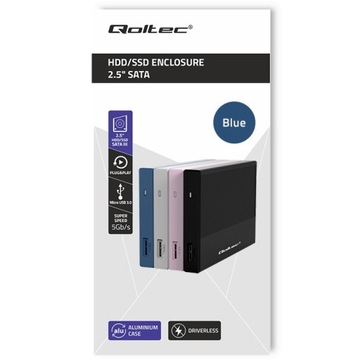 Алюминиевый корпус SSD HDD 2,5 дюйма SATA USB 3.0 5 Гбит/с 2 ТБ