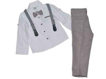 Terry Kids elegancki komplet 86 12-18 m 4 części