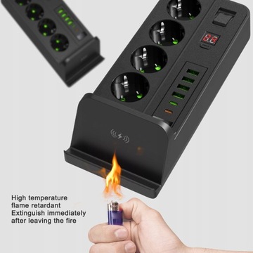 Европейский удлинитель для беспроводной зарядки USB TYPE C 4M