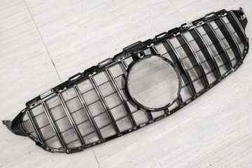 фото thumb №9, Mercedes c-class w205 2014-2018 з камера решітка радіатора gt panamericana срібний