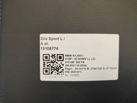 фото thumb №10, Bmw x3 g01 lci обивка сиденья диван m набор подогрев память кожа новое