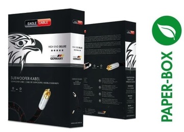 Kabel przewód do Subwoofera 1xRCA RCA 3m Eagle