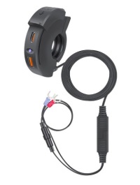 МОТОЦИКЛЕТНОЕ ЗАРЯДНОЕ УСТРОЙСТВО ДЛЯ РУЛЯ С USB QC3.0 18 Вт PD 30 Вт БЫСТРАЯ ЗАРЯДКА