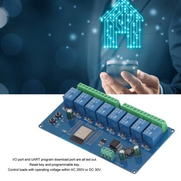 8-канальный релейный модуль ESP32 WiFi