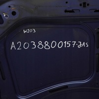 фото thumb №16, Mercedes w203 капот крышка двигателя jaspis blue niebieski металлик - 345