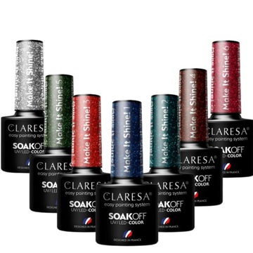 CLARESA HYBRID POLISH ВСЯ КОЛЛЕКЦИЯ MAKE IT SHINE + БЕСПЛАТНАЯ КНИГА ОБРАЗЦОВ