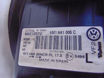 фото thumb №15, Лампа ліва перед vw golf vi plus 5m1941005c європа гарна демонтаж