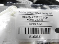 фото thumb №7, Pas безпеки натягувач праві зад w212