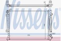 Радиатор двигателя nissens 60422a 4b0121251 Доставка, фото thumb