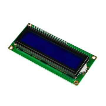 WYŚWIETLACZ MONITOR LCD 2x16 HD44780 1602 NIEBIESKI ZGODNY Z ARDUINO 5V DC