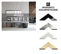 Фотоколлаж Simple 50x70, белый, с плексигласом для фотографий