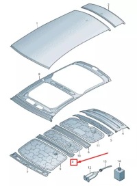 фото thumb №1, Audi a6 4a c8 center roof frame 4k9817969