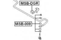 фото thumb №2, Резиновый элемент стабилизатора mitsubishi задняя carisma da 1995-