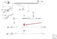 фото thumb №4, Mini cooper r50, r53 шланг аккумулятор отрицательный 12427515200 оригинальный