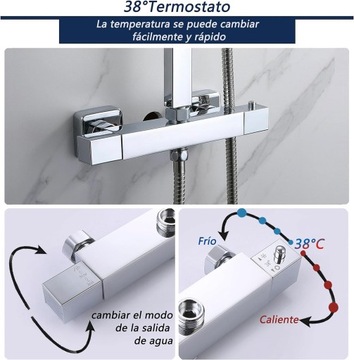 Aica Sanitary SILVER термостатическая душевая колонна 80см