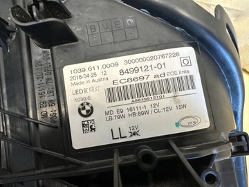 фото thumb №8, Лампа левая bmw 5 g30 g31 8499121