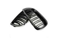 фото thumb №13, Решітка радіатора решітки радіатора 66skv084 подвійна планка ; колір карбон ; bmw 3 e46 51137030545