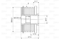 Шкив генератора citroen Доставка, фото thumb