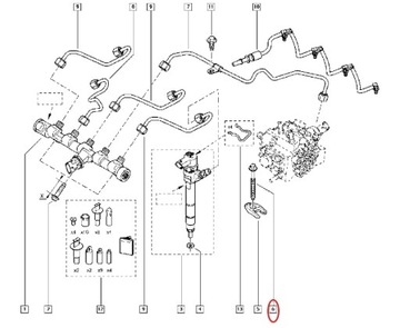 фото thumb №4, Гвинт кронштейни інжектора 2.3 dci master iii