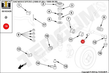 фото thumb №2, Втулка важіль кермового do редуктор daewoo espero lanos nexia