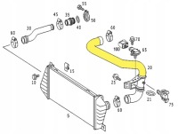 фото thumb №2, Интеркулер wąż шланг mercedes 2.2 cdi 2.7 cdi