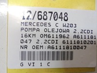 фото thumb №10, W203 насос масла a6111810047 2,2cdi 6111810201