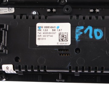 фото thumb №12, Bmw f10 f11 панель управление кондиционер отопление радио чёрный 9306149