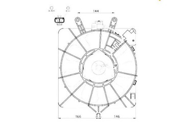фото thumb №2, Вентилятор радіатор honda jazz 02-08 nrf