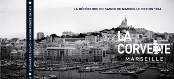 La Corvette Запираемая металлическая мыльница с логотипом Marseille 73x73x32мм