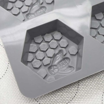 Forma silikonowa do świec odlewów żywicy mydełka wosk miodek pszczoły ul 3D
