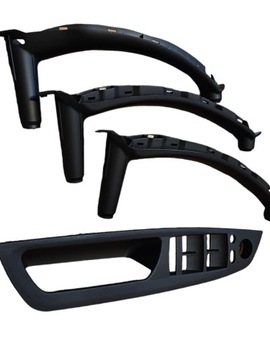 фото thumb №8, Набор uchwytów чёрный mat держатель панель дверь bmw e70 x5 2007-2013 красивый