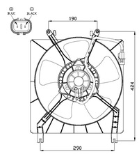 фото thumb №13, Вентилятор радиатор nrf mr188156 mb845072 mr18815