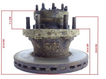 фото thumb №3, Daf lf 45 55 01-06 ступица диск зад 17,5 6 винт