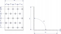 Уголок столярный KM12 100x100x80 50шт.
