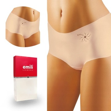 Трусики EMILI Daisy Laser Cut бежевые S