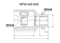 фото thumb №2, Шарнір внутрішній mazda 2 de 07- demio 07- правий