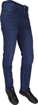 Spodnie Jeans Męskie Rozciągliwe Granat W39L32 GML