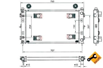 фото thumb №2, Nrf 50232 радіаторів, система охолодження двигуна