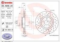 фото thumb №3, Тормозные диски тормозные колодки перед brembo fiat doblo автобус