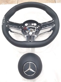 фото thumb №8, Mercedes amg w206 w223 w213 w257 w167 кермо + подушка безпеки чорна нитка