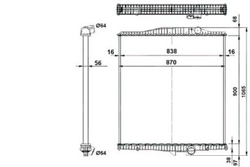 фото thumb №1, Nrf радиаторов двигателя bez рамы volvo fh, fh12, f
