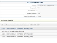 Решітка бампера, решітка радіатора, wlot,atrapa jeep grand cherokee oe, новий, чорний в Україні, фото thumb