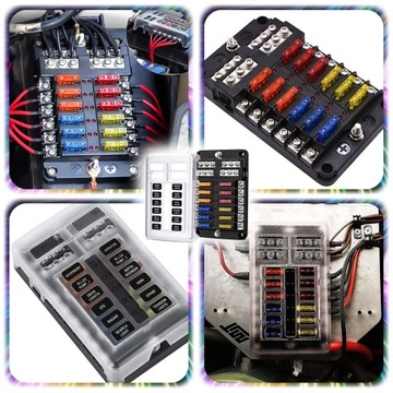 фото thumb №13, Коробка запобіжників 12 шестиполюсна модуль гніздо блок набір 24 запобіжники