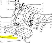 фото thumb №7, Защита крепления сиденья задняя fiat croma оригинальный номер 176432580